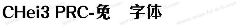 CHei3 PRC字体转换